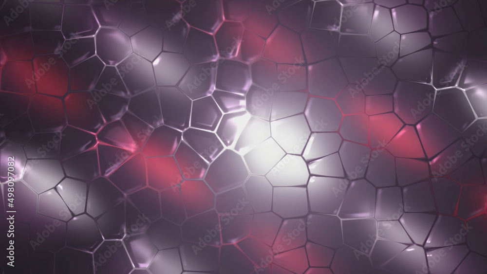 Poster flowing mosaic bubbles on surface. motion. colorful background with moving bubbles on surface. beaut