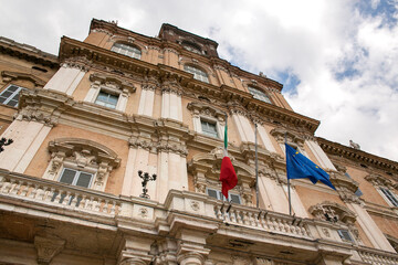 Close up of the Ducal Palace of Modena, in the past residence of the Este Dukes of Modena and today...