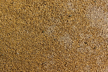 Texture of small yellow pebbles.