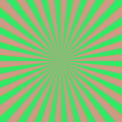 An illustration with rays coming out of the center. Unique radial pattern. Background with stripes, lines, diagonals.