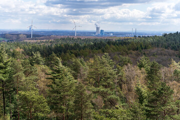 Panorama des Ruhrgebiets: Windr&auml;der bei Oer-Erkenschwick