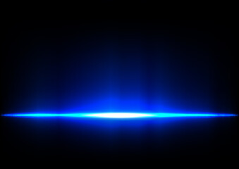 Abstract Vector Glowing line on blue background, blue light background. Vector illustration vector design