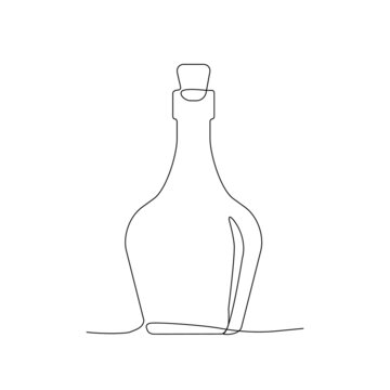 recommend clip art: Line Drawing Art Bottle
