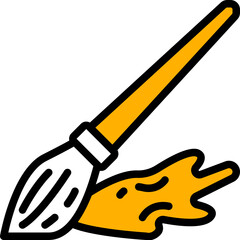 paintbrush one color icon