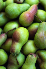 pears in a market