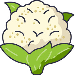 cauliflower line icon