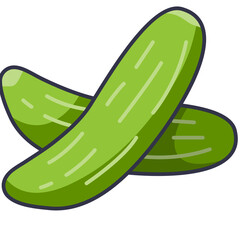 cucumber line icon