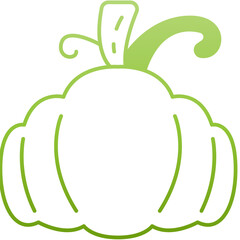 Obraz premium pumpkin gradient icon