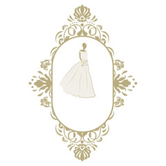 bride, ornamental frame