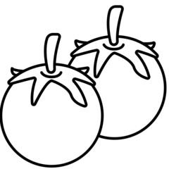 tomato line icon