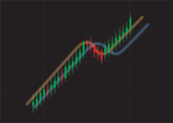 pattern various charts on  background