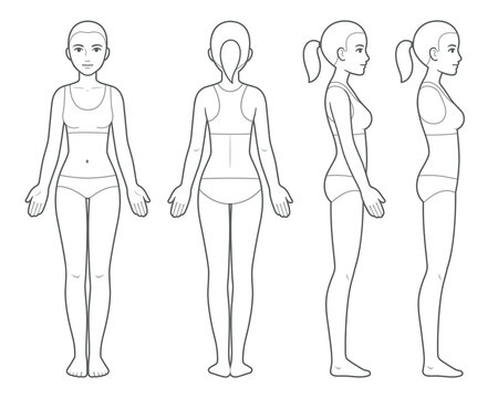 Female body chart template