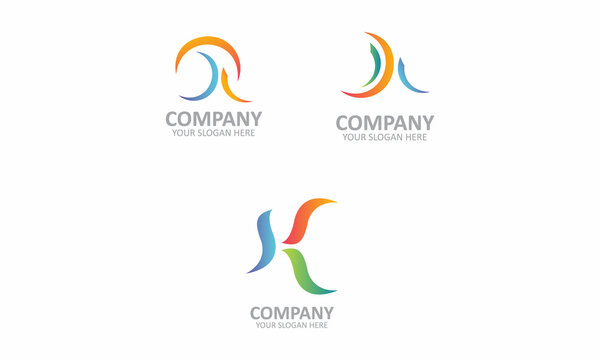 Creative abstract AAK Business Letter Logo  design