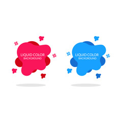 Liquid Sticker Discount label Price Promotion Vector Design