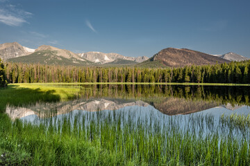 Mirror Like Bierstadt Lake In Morning