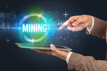 Close-up of a touchscreen, new tech concept