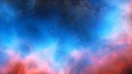 Space background with realistic nebula and shining stars. Colorful cosmos with stardust and milky way. Magic color galaxy. Infinite universe and starry night