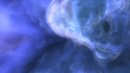 nebula gas cloud in deep outer space	
