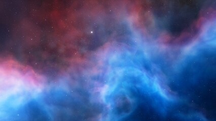 nebula gas cloud in deep outer space	
