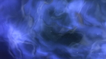 nebula gas cloud in deep outer space, science fiction illustrarion, colorful space background with stars 3d render	
