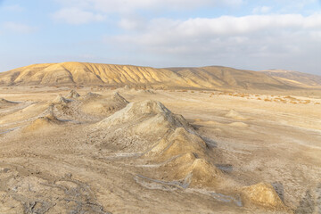 Mud volcanoes of Gobustan. Azerbaijan