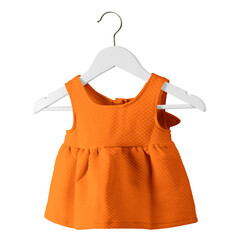 With these Front View Fresh Baby Dress Mockup In Iceland Poppy Color With Hanger you don’t have to wait for your artwork to be done. This HD Mock-up was easy to use.