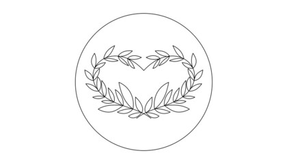 line drawing minimalist flowers .isolated on white background ,Vector illustration EPS 10