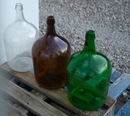 Botellas de cristal de agua