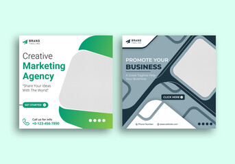 business social media post banner template design