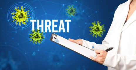 doctor prescribes a prescription concept