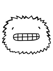 Süßes haariges Monster 