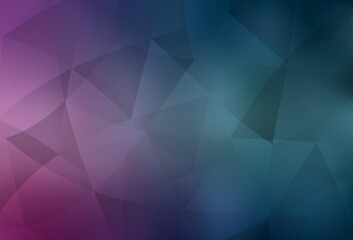 Fototapeta premium Light Blue, Red vector triangle mosaic background.