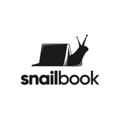 snail book silhouette logo inspiration © Olinotila