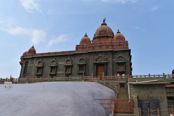 Vivekanandha rock : Three seas of tamil nadu. The wonder of Indian culture.