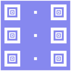 Pattern rug consisting of lavender white square shapes. Tile design.