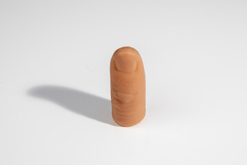 A plastic thumb tip to do magic