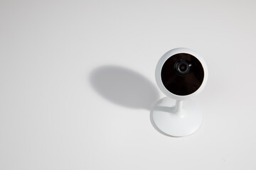 White surveillance camera - HD Resolution Indoor Wi-Fi Camera