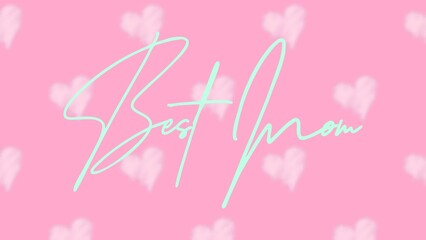 Happy Mother's Day Heart-Typocraphic illustration vector Calligraphy Background, celebration card,printable, ornaments celebrations, gift card invitation