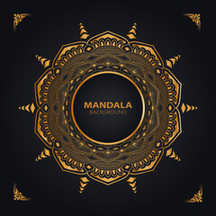 Luxury mandala background design template.
