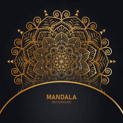 A luxurious mandala background design template.