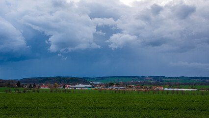 landscape with clouds