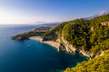 Fototapeta na wymiar Turkish mediterranean coast, summer, sun, beach