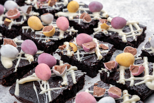 Easter Egg Brownies