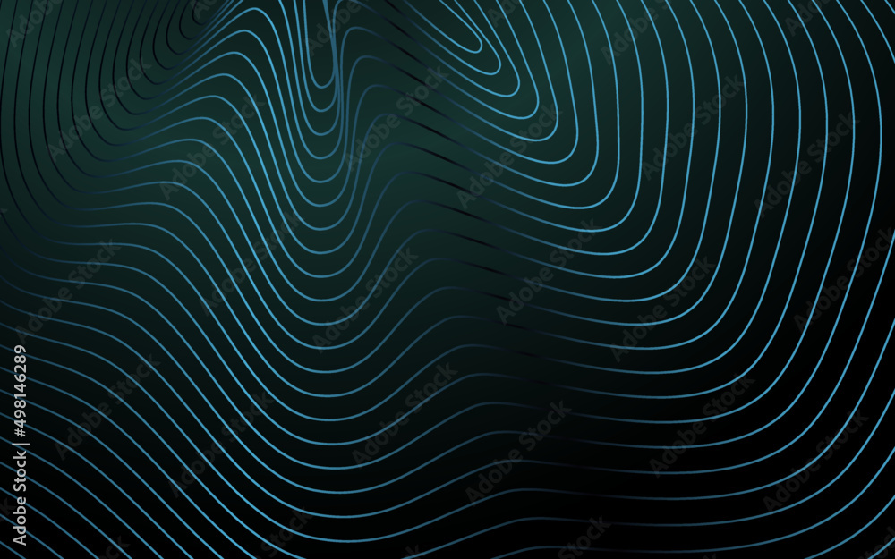 Leinwandbilder blue ripples on the abstract background illustration surface. vector explosion lines equalizer patte