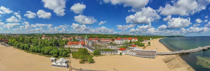 Fotobehang De Oostzee, Sopot, Polen standaard