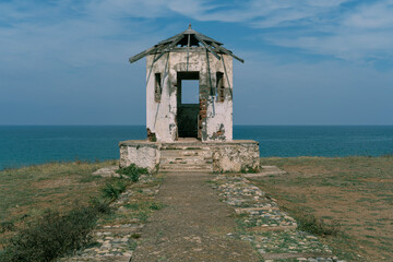 abandoned lighthouse at Şile from bosphorus istanbul turkey