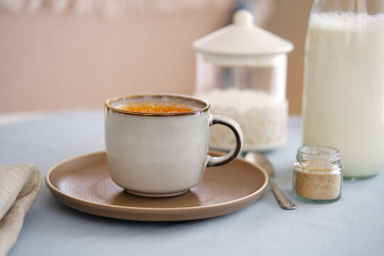Traditional Turkish hot beverage salep or Sahlep.