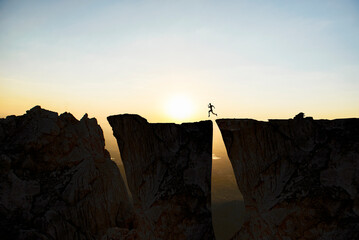 creative concept representing the success of a planned, principled and challenging person