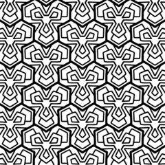 ornamental abstract geometric seamless pattern with square shaped holes