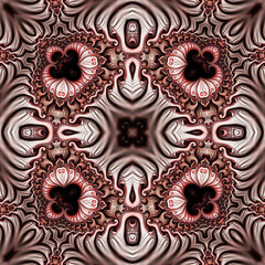 seamless pattern. fractal background. beautiful curlicues.